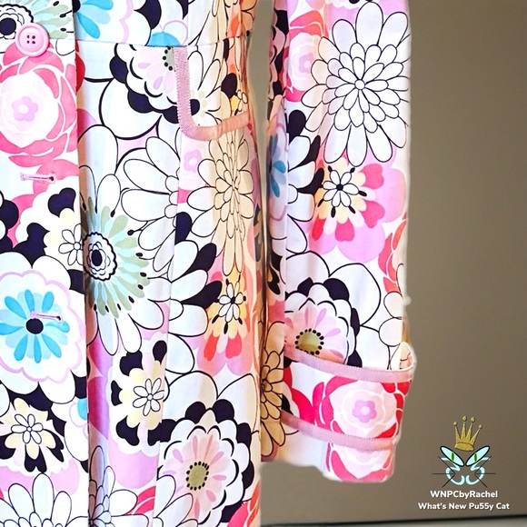 Isabel & Nina Floral Cotton Coat, Size 14 - Picture 4 of 12